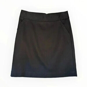 Banana Republic Women’s Size 0 Black Stretch‎ Pocketed Pencil Skirt